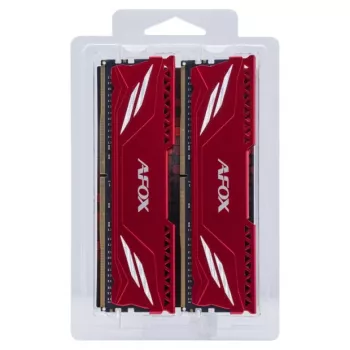 Lauaarvuti DDR4 RAM AFOX 2×16GB 3200MHz CL16 1.35V Unbuffered XMP2 Red