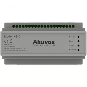 Akuvox NS-2 võrgulüliti Fast Ethernet (10/100) DIN-liistul Hall
