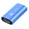 HDMI repiiter, 20m, 8K 60Hz, HDCP 2.3 alu, sinine