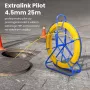 Extralink Pilot 4.5mm 25m | kaablitõmbepulk | klaaskiud FRP, l. 4.5mm, p. 25m, kollane