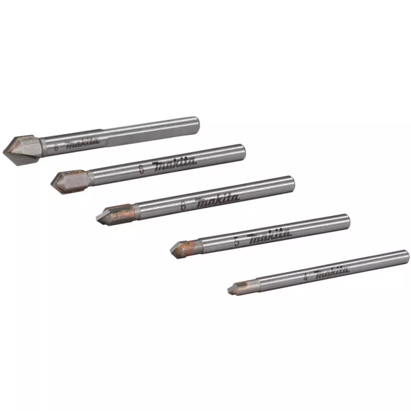 Puurikomplekt Makita E-25410 klaasile ja plaadile, 5 tk
