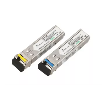 SFP WDM moodulipaar Extralink 1,25G 1310/1550nm single‑mode 3km LC DOM
