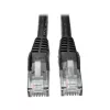 Eaton Tripp Lite Series Cat6 Gigabit Snagless Molded (UTP) Ethernet-kaabel (RJ45 M/M), PoE, must, 5 ft (1,52 m) - Paigakaabel - RJ-45 (M) kuni RJ-45 (M) - 1,52 m - UTP - CAT 6 - Mou