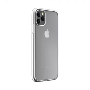 Kaitsev kõva ümbris Devia Glimmer seeria iPhone 11 Pro Max jaoks, hõbedane, PC