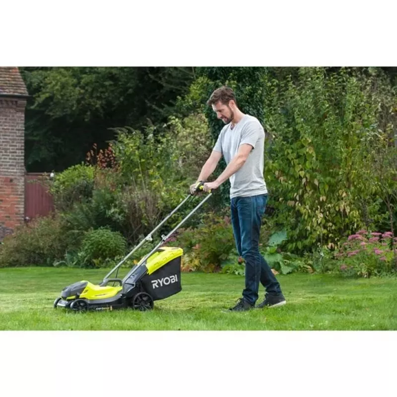 Ryobi OLM1833B muruniiduk Käetatav muruniiduk Aku Must, Roheline