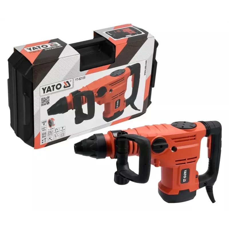 Rotary hammer YATO YT-82135 1600 W SDS Max, 25 J löök, kuni 52 mm betooni puurimine