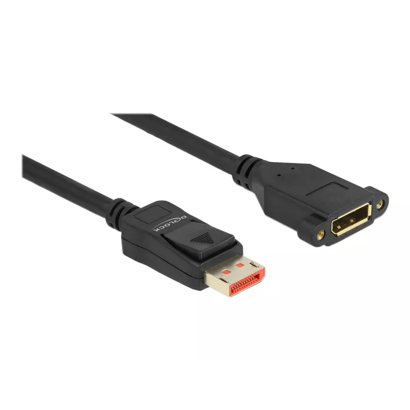 DisplayPorti pikenduskaabel paneelikinnitusega DeLOCK 87095 8K 60 Hz 1 m
