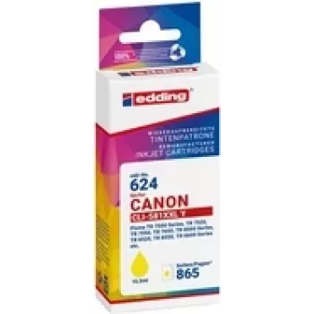 edding printerikassett EDD-624 kollane, ühildub Canon CLI-581XXL Y