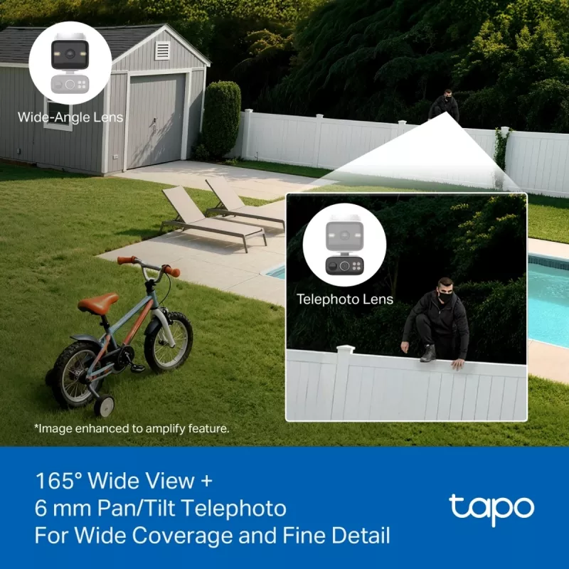 TP-Link Tapo C645D KIT, Päikeseenergial töötav pööratav/kallutatav juhtmevaba kaamera, 3MP