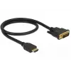 Video kaabli adapter DeLOCK 85651 0,5 m HDMI tüüp A DVI Must