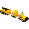 Sõidukikomplekt Popular Playthings Mix or Match Vehicles Construction Must kollane