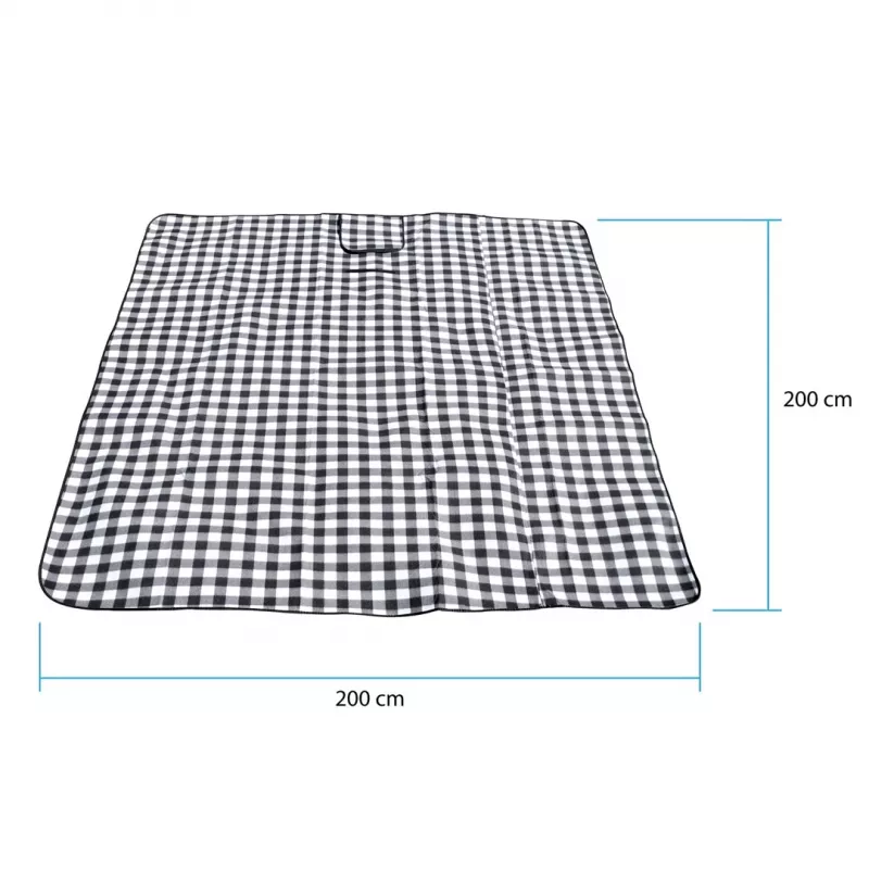 Piknikutekk PROMIS KP250, rohelised triibud, 200 x 150 cm