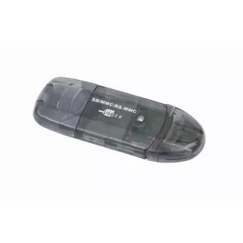 USB 2.0 kaardilugeja Gembird FD2-SD-1 — MMC/SD/SDHC/SDXC, 73×30×10 mm, 13 g, Must