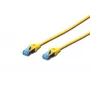 Võrgukaabel Digitus CAT 5e SF/UTP ühendusjuhe RJ45 5m kollane