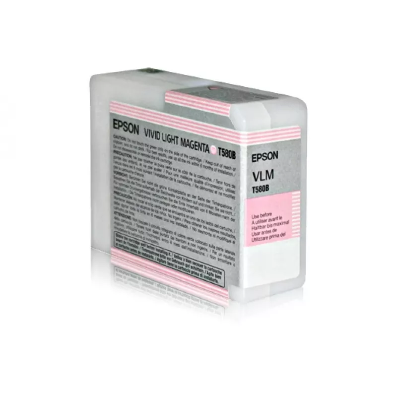 Epson Singlepack Vivid Light magenta T580B00, Vivid light magenta, pigmendipõhine tint, 80 ml, 1 tk