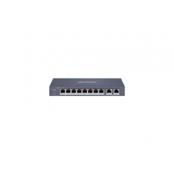 Hikvision DS-3E1310HP-EI 8-pordiline Fast Ethernet nutikas PoE-lüliti