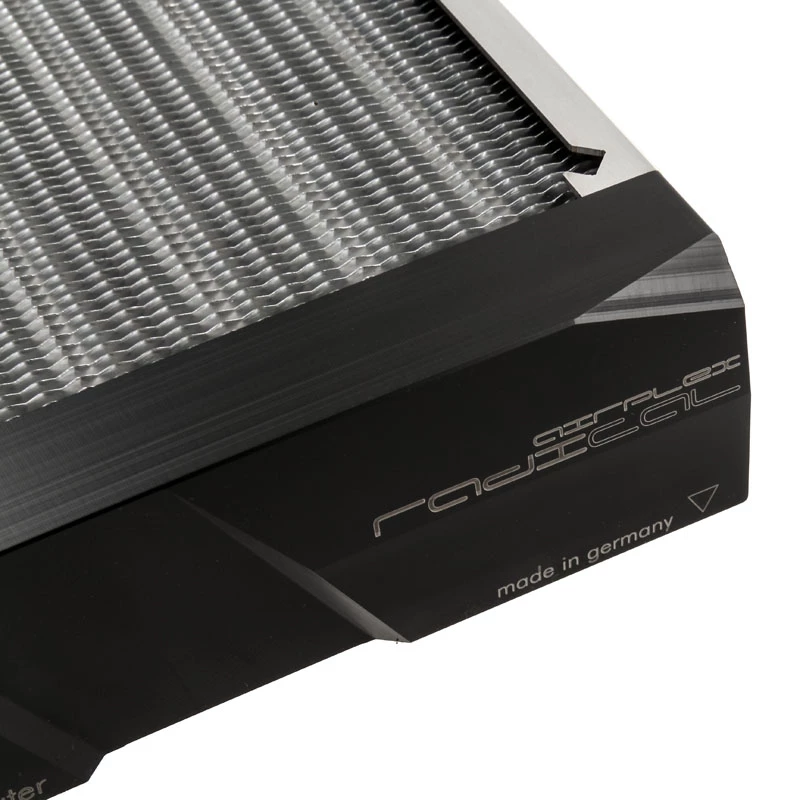 Radiaatoriplokk Aqua-Computer 33701 — alumiinium/vask/roostevaba teras, 160×140×40 mm, hõbedane