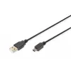 Ühenduskaabel USB A / miniUSB B M/M 1 m must
