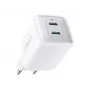PowerPort III 40W 2xUSB -C Valge