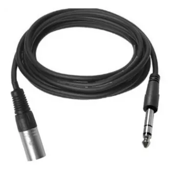 Vivolink PROAUDXLRJACKS0.5 helikaabel 0,5 m XLR 6,35 mm Must