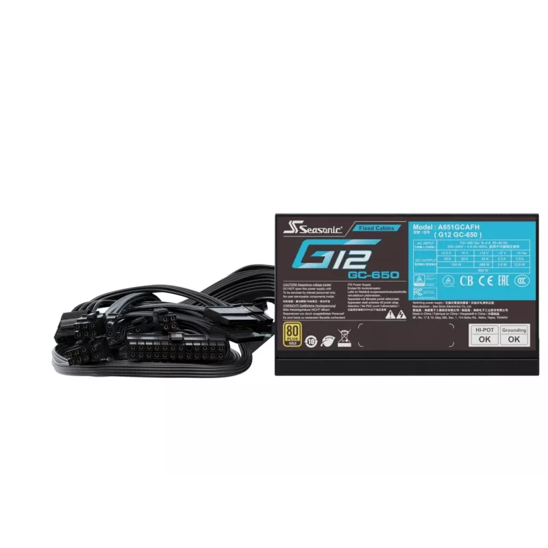 Toiteplokk Seasonic G12 GC-650 650W