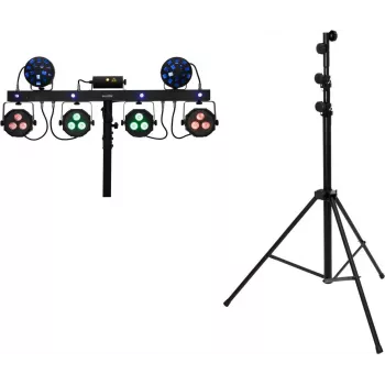 EUROLITE KLS Next LED-laserriba komplekt STV-60-WOT terasstatiiviga, must