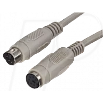 S/CONN 78106-2 PS/2 kaabel 1,8 m 6-p Mini-DIN Valge