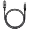 Techly ICOC U3C-RJ45-010 võrgukaabel Hõbedane, Must 1 m Cat6 F/UTP (FTP)