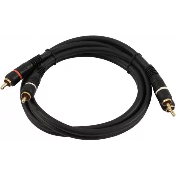 RCA (Cinch) helikaabel Omnitronic 30209352 2x2 0,3 m