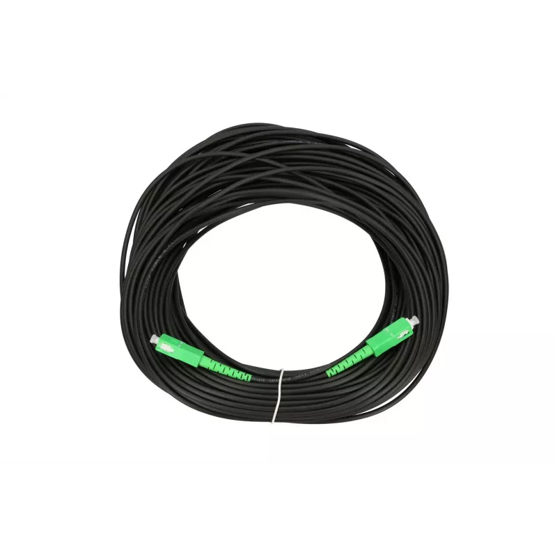 Patchcord Extralink SC/APC–SC/APC Simplex, ühemoodiline G.657A2, FTTH ümmargune drop-kaabel, 10 m