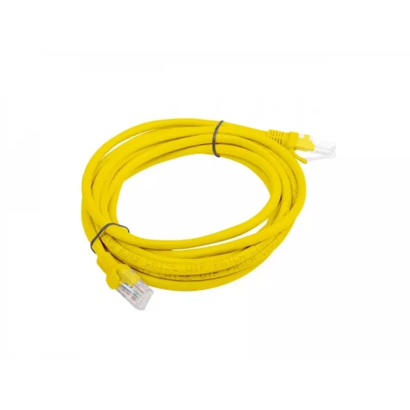 Võrgukaabel LANBERG PCU5-20CC-0300-Y Cat5e U/UTP RJ-45 3 m Kollane