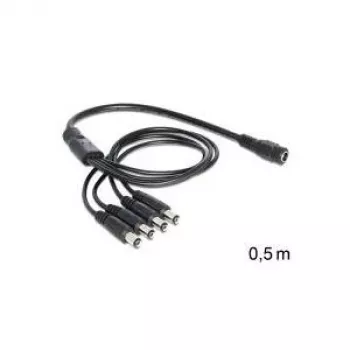 Toitekaabel DeLOCK 83287 Must 0,5 m