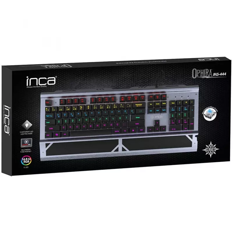 Incase Gaming Keyboard IKG-444 mehaaniline, RGB, saksa paigutusega jaemüük