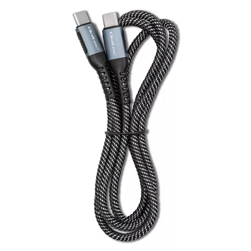 USB-kaabel Qoltec 52358 1.5 m USB-C must USB 2.0 0,48 Gbit/s