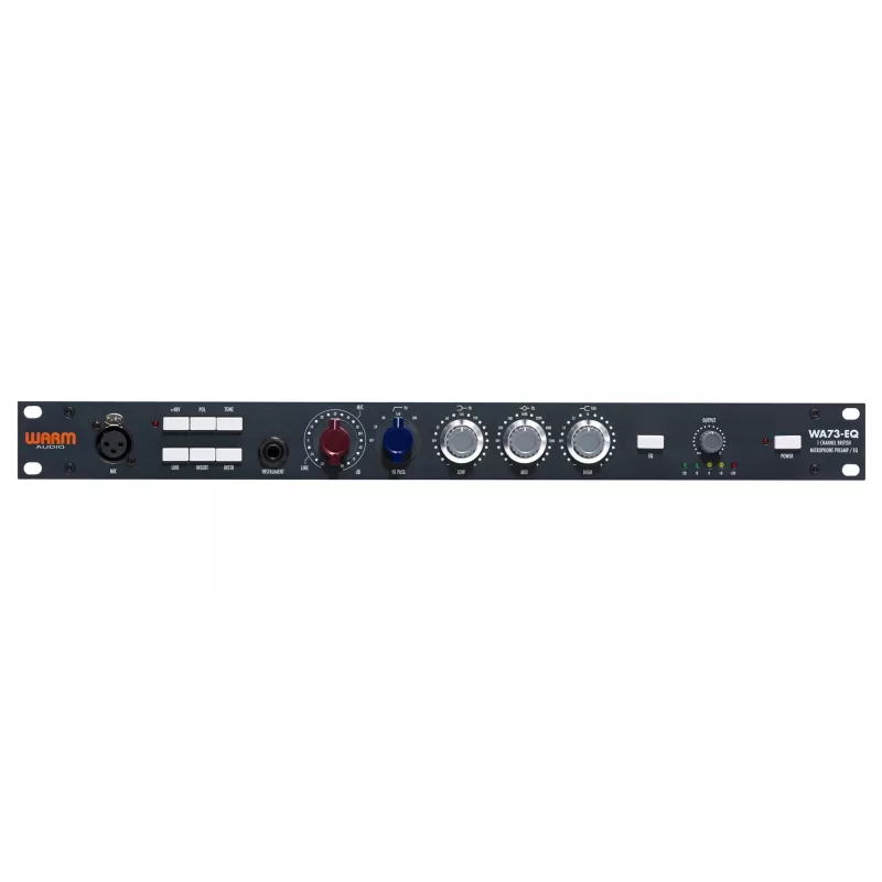 Audio eelvõimendi WARM AUDIO WA73-EQ — ühe kanaliga, must, 20–20 000 Hz, 1200 Ω sisend, 115/230 V