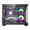 Arvutikorpus DarkFlash B275 PRO (must) koos 6 kaasasoleva jahutusventilaatoriga