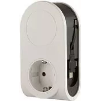 Toitepistiku adapter REV 0020840103 must valge