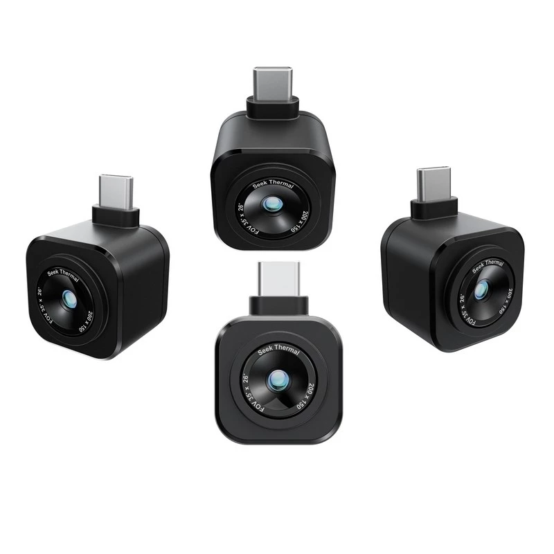Termokaamera Seek Thermal CW-ABAX, 200 × 150 px sensor, 25 Hz, vahemik -20–330 °C, 35 mK NETD, fikseeritud fookus, keskpunkti mõõtmine