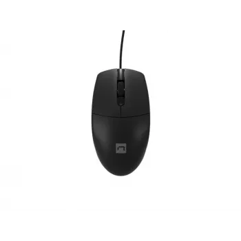 Juhtmega kontorihiir NATEC Ruff Plus USB Type-A, paremakäeline, 1200 DPI, 3 nuppu, must