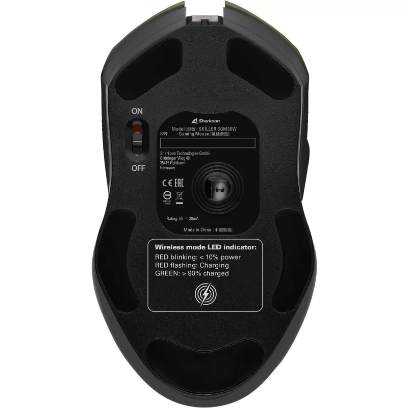 Mänguri peakomplekt Sharkoon SKILLER SGM30W (must) — juhtmevaba, kõrvapealne, sisseehitatud mikrofon