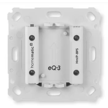 Seinale paigaldatav juhtmevaba lüliti Homematic IP HmIP-BPS, valge, IP20, 71×71×43 mm
