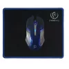 Klaviatuur ja hiir komplektis Rebeltec SHERMAN Gaming USB QZERTY Inglise Must