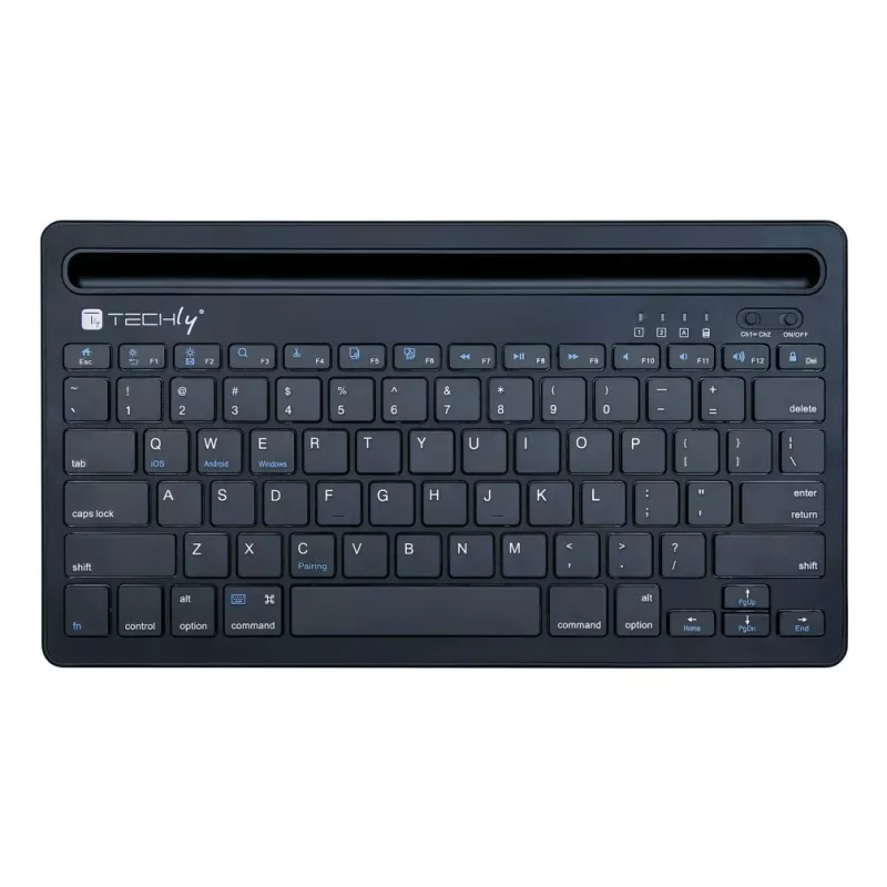 Techly ICTBK102U klaviatuur universaalne Bluetooth QWERTY inglise must