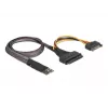 DeLOCK M.2 Key M kuni U.2 SFF-8639 NVMe adapter 50 cm kaabliga