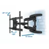Seinale kinnitatav raam ESPERANZA ERW021 40–85-tollistele lameekraanteleritele, metallist, kallutatav, kaugus 6–50 cm, kandevõime 68 kg, VESA 200x100–600x500 mm