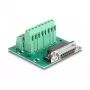 DeLOCK D-Sub 15 pin female to Terminal Block for DIN rail 58mm x 61mm x 30mm