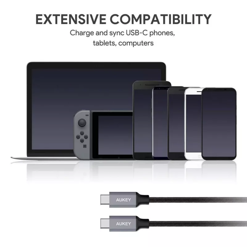 CB-CD6 Ultrafast Braided Quick Charge USB-C - USB-C 2m