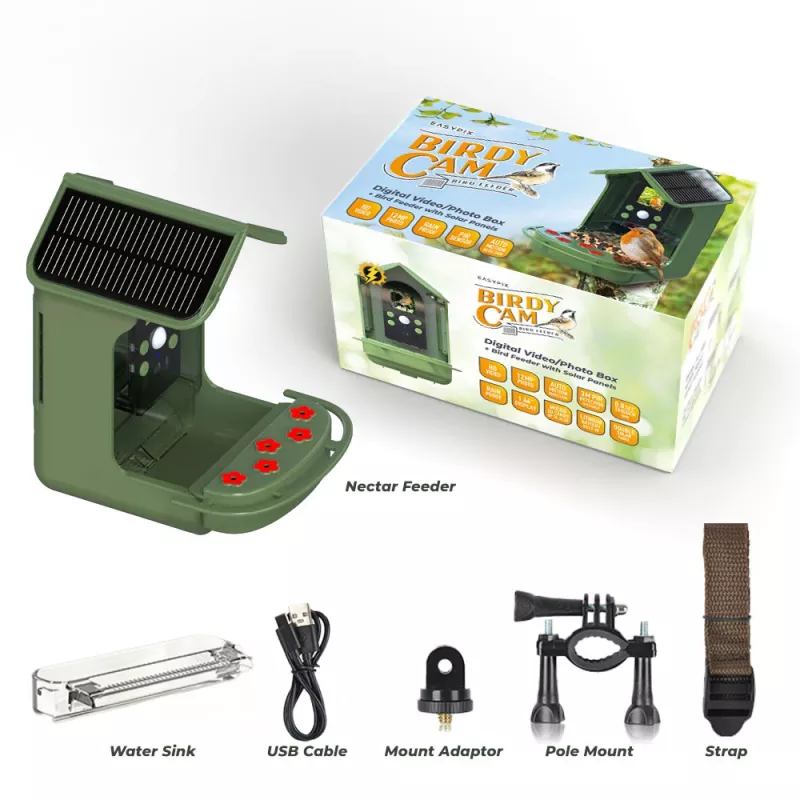 EASYPIX linnukaamera Easypix Bird Cam 10123 1080p HD öise nägemisega