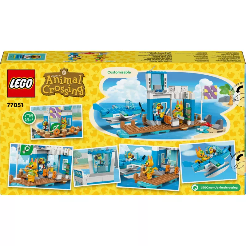 Ehitusmänguasi LEGO 77051 Animal Crossing: Fly with Dodo Airlines komplekt, LEGO kaubamärk, mudel 77051
