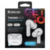 Defender TWINS 903 Bluetooth-kõrvaklapid, valged